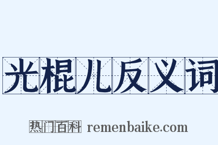 光棍儿反义词是什么意思的图片